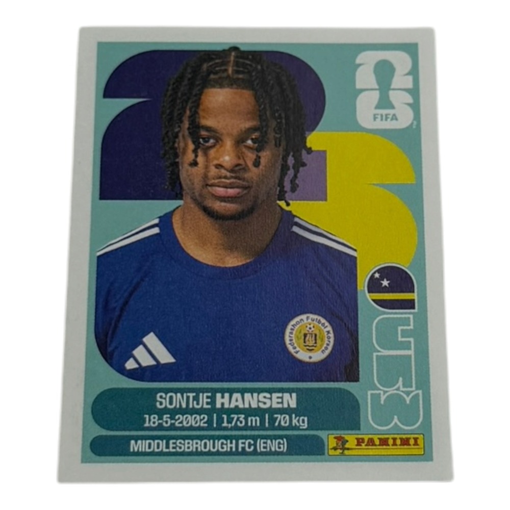 Panini FIFA World Cup 2026 Sontje Hansen Middlesbrough FC Curacao Sticker CUW 20